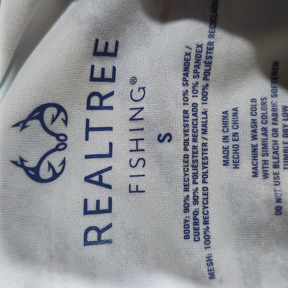 Realtree Aspect Fishing All Over Print Long Sleeve Performance Top Mens Small - Picture 6 of 11